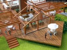 Foto de maquete fisica de Instituições produzida para o cliente Joinville Country Club, localizada na cidade de Joinville/SC