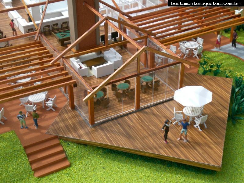 Foto de maquete fisica de Instituições produzida para o cliente Joinville Country Club, localizada na cidade de Joinville/SC