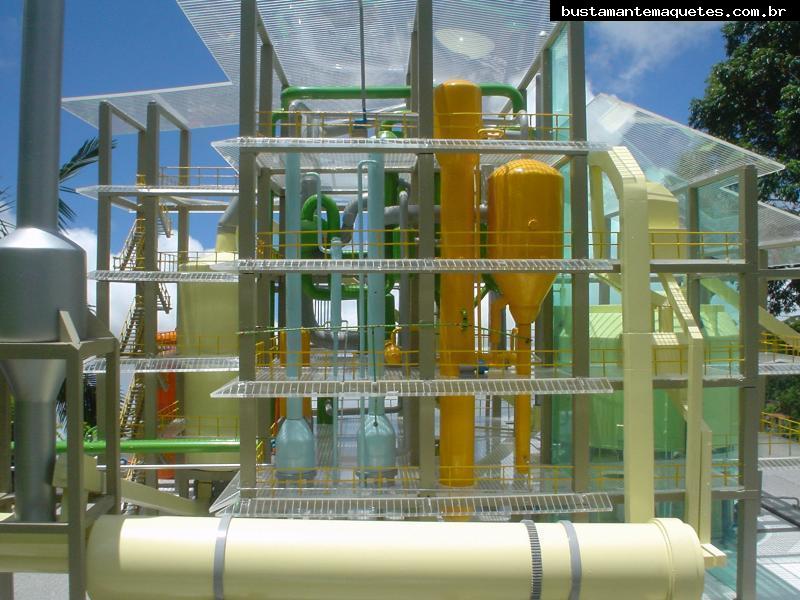 Foto de maquete fisica de Indústrias produzida para o cliente Bunge Alimentos, localizada na cidade de Gaspar/SC