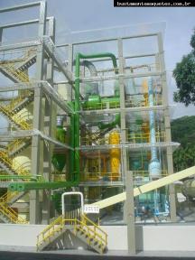 Foto de maquete fisica de Indústrias produzida para o cliente Bunge Alimentos, localizada na cidade de Gaspar/SC