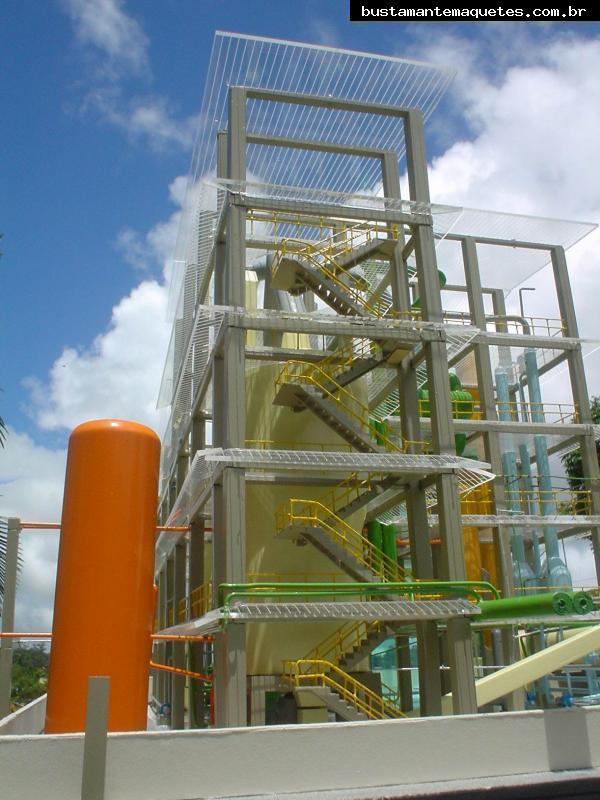 Foto de maquete fisica de Indústrias produzida para o cliente Bunge Alimentos, localizada na cidade de Gaspar/SC