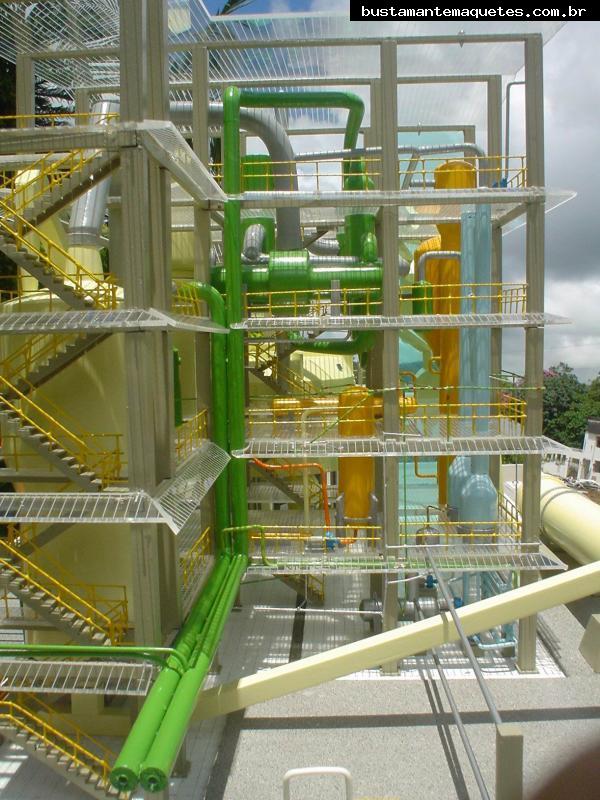 Foto de maquete fisica de Indústrias produzida para o cliente Bunge Alimentos, localizada na cidade de Gaspar/SC
