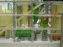 Foto de maquete fisica de Indústrias produzida para o cliente Bunge Alimentos, localizada na cidade de Gaspar/SC