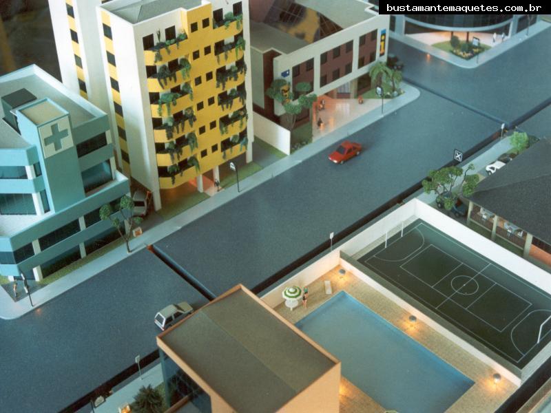 Foto de maquete fisica de Urbanismo produzida para o cliente SC Gás, localizada na cidade de Florianópolis/SC