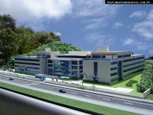 Foto de maquete fisica de Instituições produzida para o cliente SOCIESC, localizada na cidade de Joinville/SC