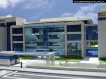 Foto de maquete fisica de Instituições produzida para o cliente SOCIESC, localizada na cidade de Joinville/SC