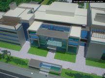Foto de maquete fisica de Instituições produzida para o cliente SOCIESC, localizada na cidade de Joinville/SC