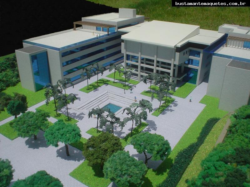 Foto de maquete fisica de Instituições produzida para o cliente SOCIESC, localizada na cidade de Joinville/SC