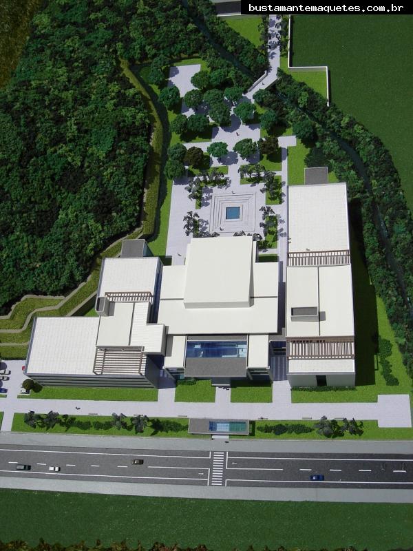 Foto de maquete fisica de Instituições produzida para o cliente SOCIESC, localizada na cidade de Joinville/SC