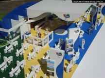 Foto de maquete fisica de Modelos Reduzidos produzida para o cliente Paleta Stands, localizada na cidade de Joinville/SC