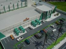 Foto de maquete fisica de Edifícios Comerciais produzida para o cliente Rapid Design, localizada na cidade de Itajaí/SC