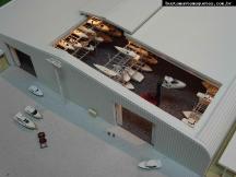 Foto de maquete fisica de Urbanismo produzida para o cliente TEDESCO TURISMO LTDA., localizada na cidade de Balneário Camboriú/SC