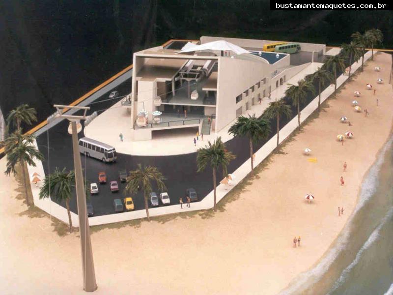 Foto de maquete fisica de Parques produzida para o cliente Bontur S.A. Bondinhos Aereos, localizada na cidade de Balneário Camboriú/SC