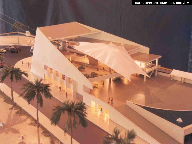 Foto de maquete fisica de Parques produzida para o cliente Bontur S.A. Bondinhos Aereos, localizada na cidade de Balneário Camboriú/SC