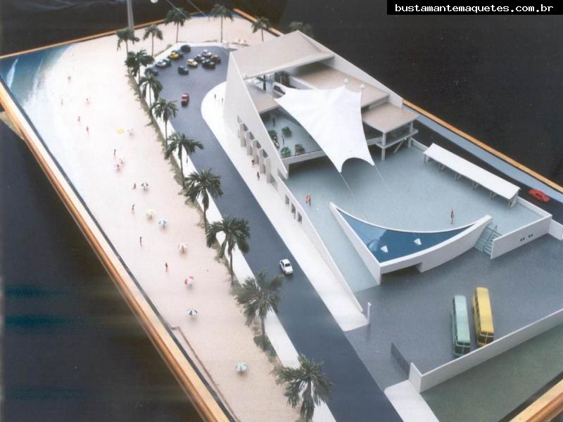 Foto de maquete fisica de Parques produzida para o cliente Bontur S.A. Bondinhos Aereos, localizada na cidade de Balneário Camboriú/SC