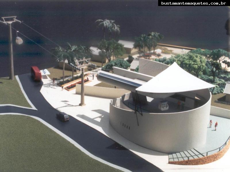 Foto de maquete fisica de Parques produzida para o cliente Bontur S.A. Bondinhos Aereos, localizada na cidade de Balneário Camboriú/SC