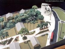 Foto de maquete fisica de Parques produzida para o cliente Bontur S.A. Bondinhos Aereos, localizada na cidade de Balneário Camboriú/SC