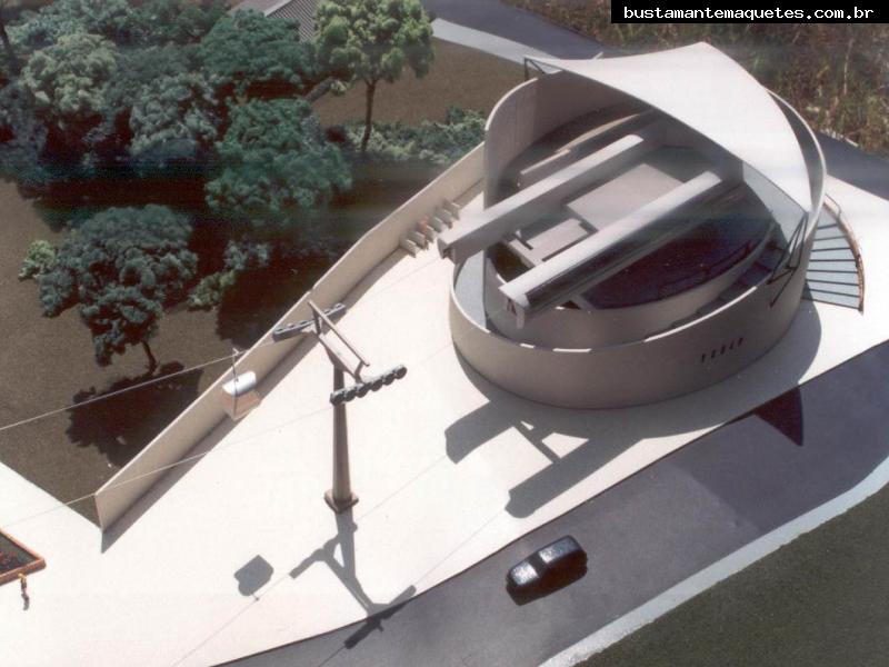 Foto de maquete fisica de Parques produzida para o cliente Bontur S.A. Bondinhos Aereos, localizada na cidade de Balneário Camboriú/SC