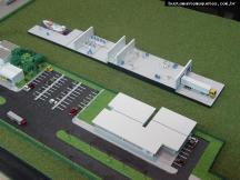 Foto de maquete fisica de Urbanismo produzida para o cliente Alleanza Projetos e Consultoria, localizada na cidade de Joinville/SC