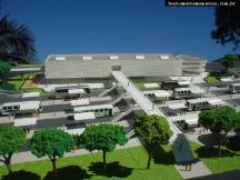 Foto de maquete fisica de Prédios Públicos produzida para o cliente STRALU Julio Simões Transportes, localizada na cidade de Itaquaquecetuba/SP