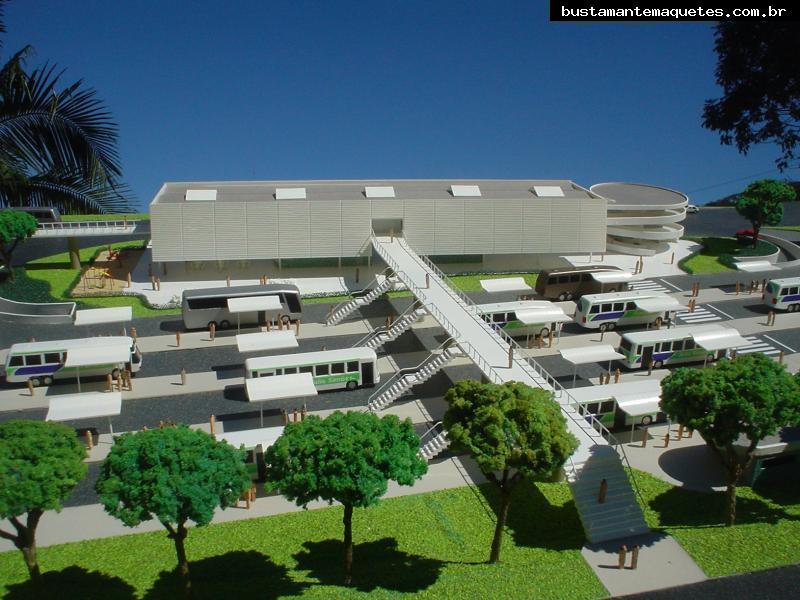 Foto de maquete fisica de Prédios Públicos produzida para o cliente STRALU Julio Simões Transportes, localizada na cidade de Itaquaquecetuba/SP