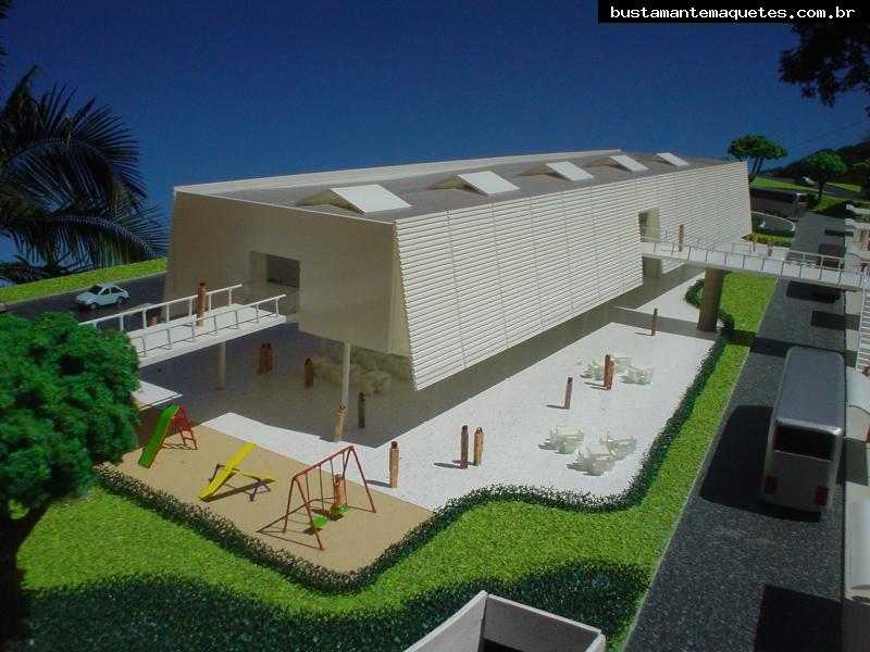 Foto de maquete fisica de Prédios Públicos produzida para o cliente STRALU Julio Simões Transportes, localizada na cidade de Itaquaquecetuba/SP