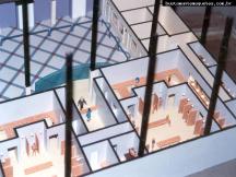 Foto de maquete fisica de Interiores produzida para o cliente The Best Academy Joinville, localizada na cidade de Joinville/SC