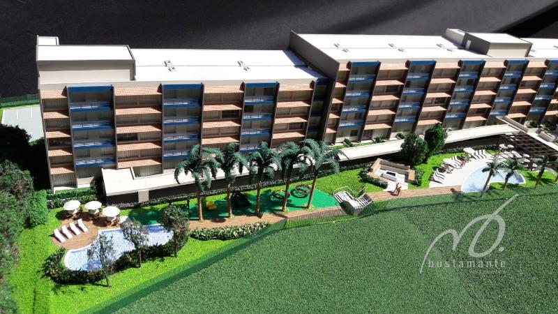 Foto de maquete fisica de Edifícios Residenciais produzida para o cliente [Não Cadastrado], localizada na cidade de Águas de São Pedro/SP