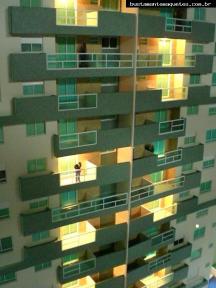 Foto de maquete fisica de Edifícios Residenciais produzida para o cliente RDO Construções Ltda, localizada na cidade de São José/SC