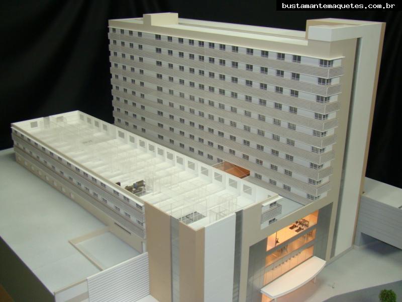Foto de maquete fisica de Edifícios Comerciais produzida para o cliente Welcon Incorporadora, localizada na cidade de Porto Velho/RO