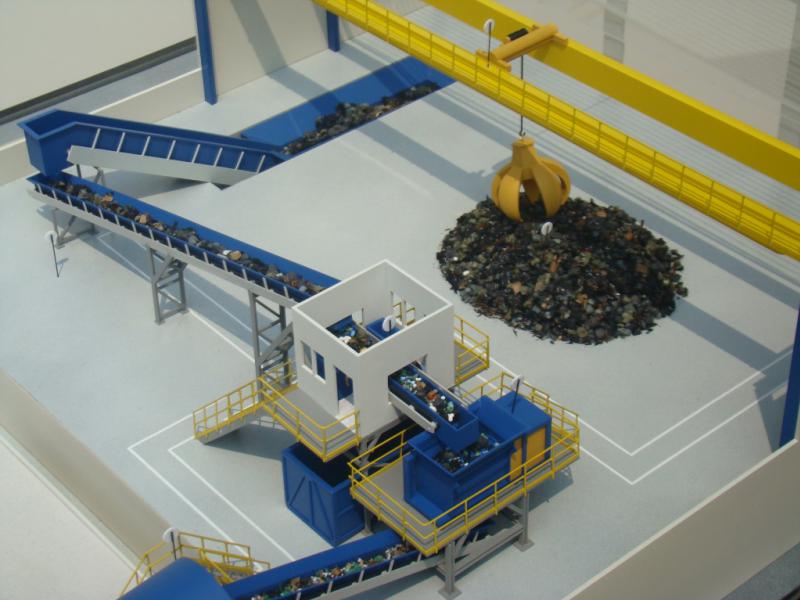 Foto de maquete fisica de Modelos Reduzidos produzida para o cliente BREVIL Metalomecanica, localizada na cidade de Rio do Sul/SC