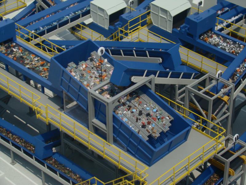 Foto de maquete fisica de Modelos Reduzidos produzida para o cliente BREVIL Metalomecanica, localizada na cidade de Rio do Sul/SC