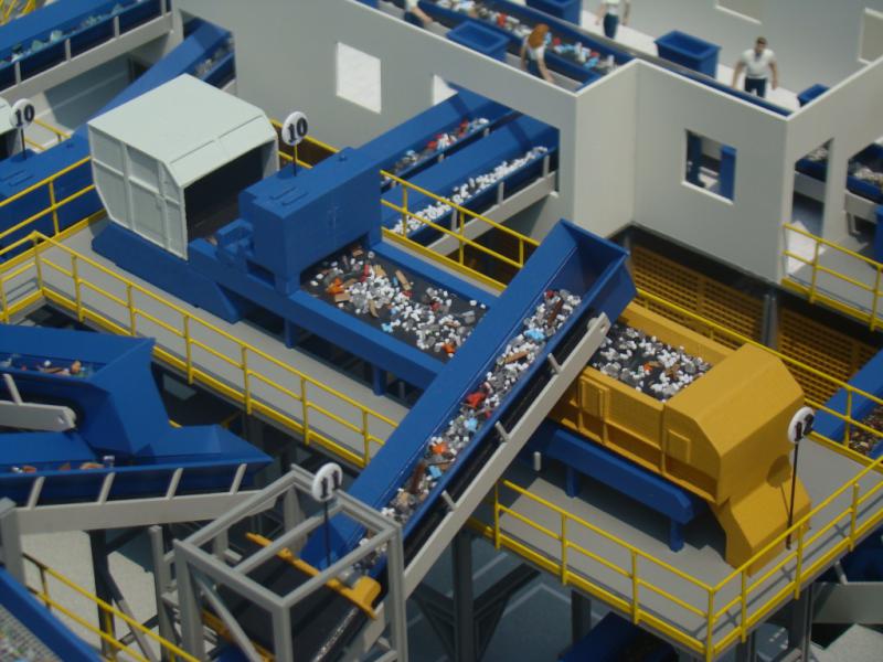 Foto de maquete fisica de Modelos Reduzidos produzida para o cliente BREVIL Metalomecanica, localizada na cidade de Rio do Sul/SC