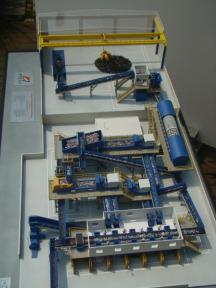 Foto de maquete fisica de Modelos Reduzidos produzida para o cliente BREVIL Metalomecanica, localizada na cidade de Rio do Sul/SC