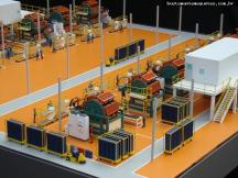 Foto de maquete fisica de Indústrias produzida para o cliente Whirlpool SA, localizada na cidade de Joinville/SC