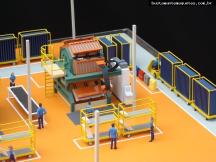 Foto de maquete fisica de Indústrias produzida para o cliente Whirlpool SA, localizada na cidade de Joinville/SC