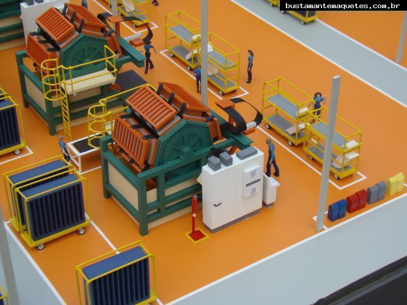 Foto de maquete fisica de Indústrias produzida para o cliente Whirlpool SA, localizada na cidade de Joinville/SC